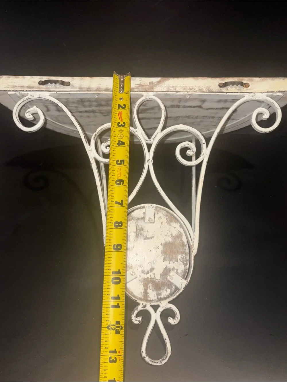 White Distressed Wall Shelf - Decorative Home Wall Decor
